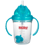 Nuby Tritan No Spill 360 Flip N Sip (with Weighted Straw) 8oz/240ml