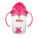 Nuby Tritan No Spill 360 Flip N Sip (with Weighted Straw) 8oz/240ml