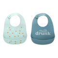 Pearhead Silicone Bib - Milk Drunk - 2-Pack