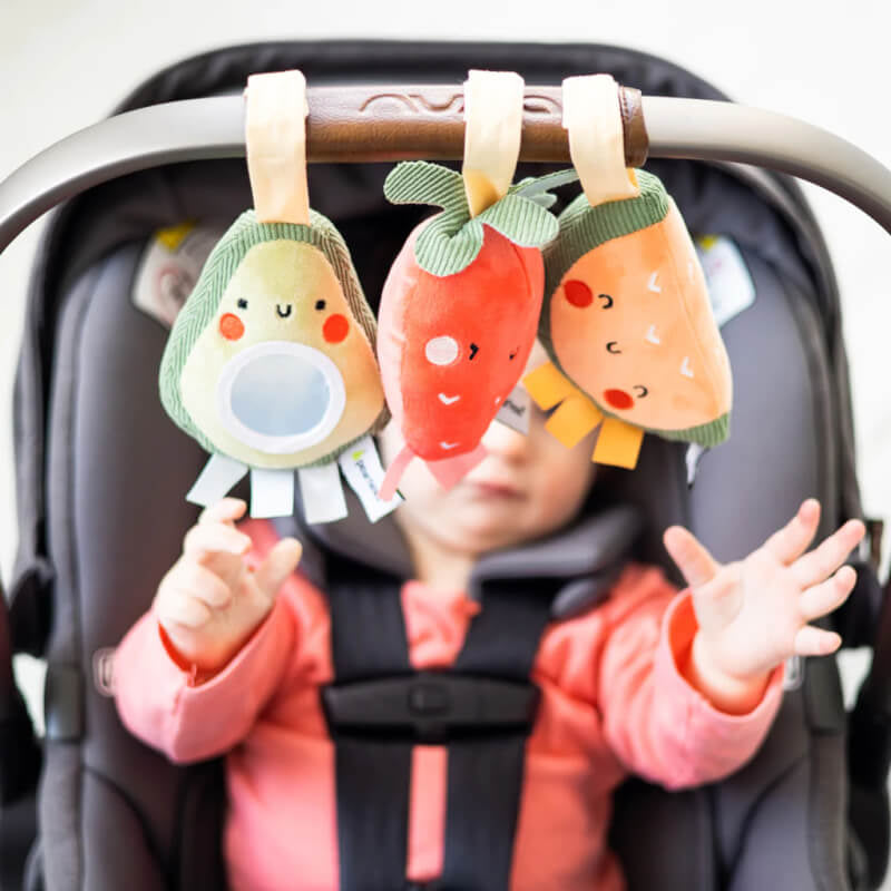 Pearhead Stroller Toy - Fruit - 3-Pack