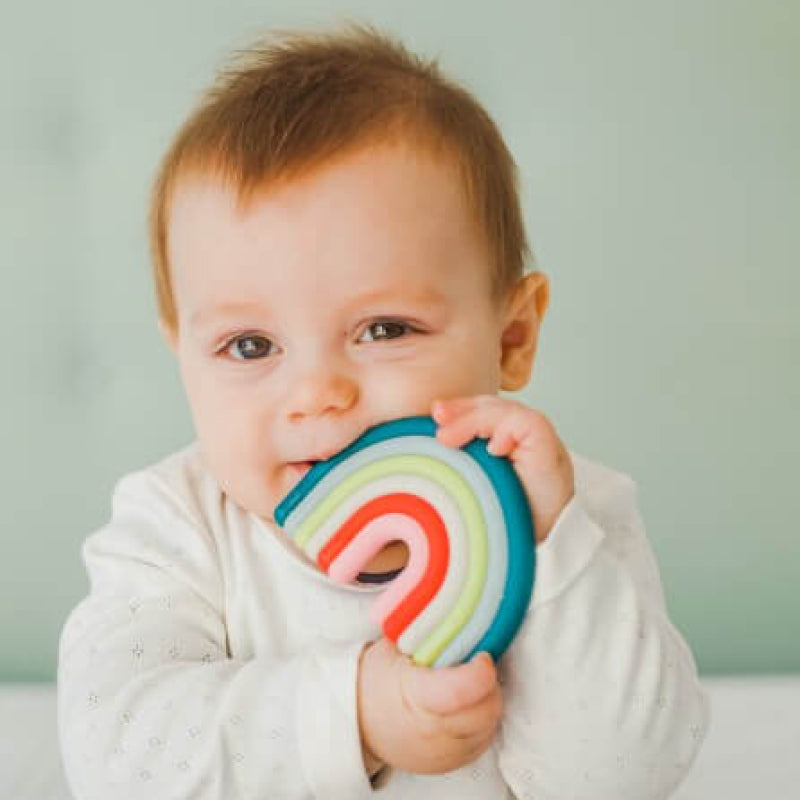 Suavinex Rainbow Silicone Teether Stage 1