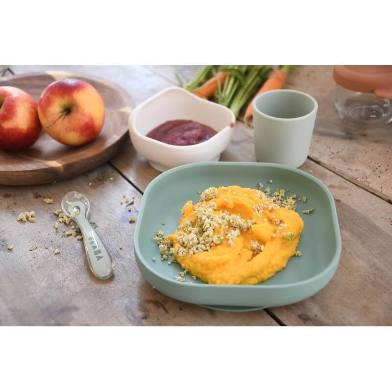 Beaba Curved Silicone Suction Meal Set