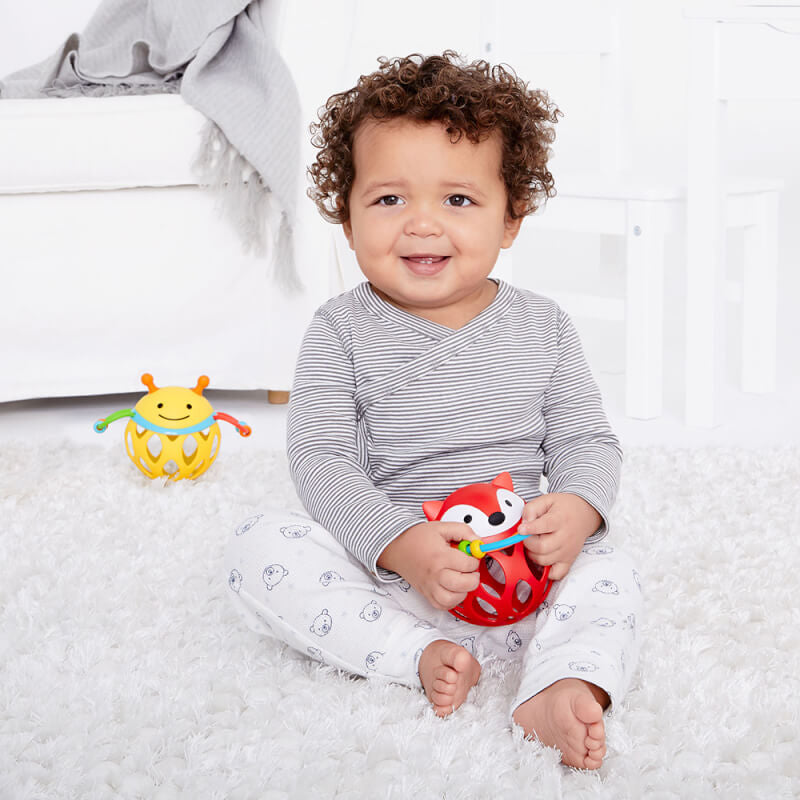 Skip Hop Explore & More Roll-Around Rattles - Fox