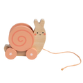 Pearhead Snail Wooden Pull Toy