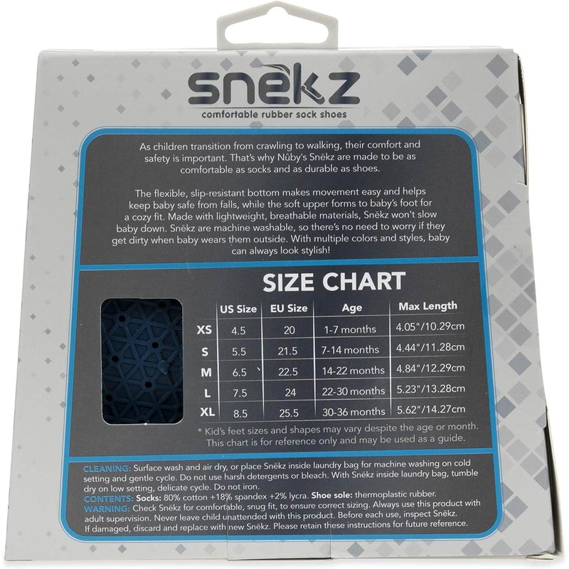 Nuby Snekz Sock & Shoe - Red with White Diamonds