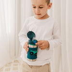 Skip Hop Spark Style Stainless Steel Straw Bottle 350ml