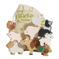 Le Toy Van Stacking Farmyard Animals & Bag