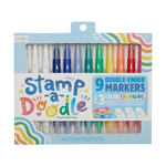 Ooly Stamp-A-Doodle Double-Ended Markers- Set of 12