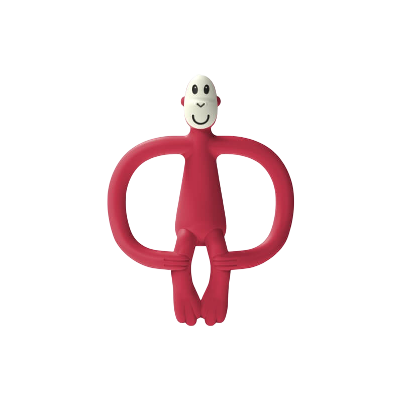 Matchstick Monkey Original Teething Toy & Gel Applicator - Red