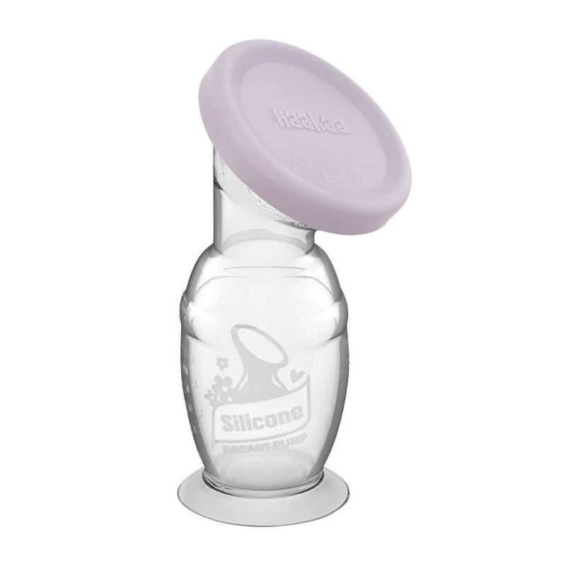 Haakaa 100ml Silicone Breast Pump & Silicone Cap
