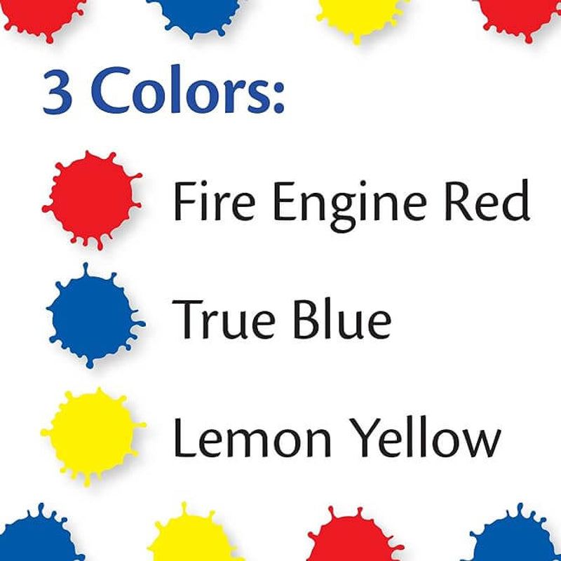 Crayola Washable Bold Fingerpaint - Primary Colors - 3-Pack
