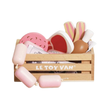 Le Toy Van Wooden Market Crate - Butchers Meat