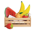 Le Toy Van Wooden Market Crate - Smoothie Fruit