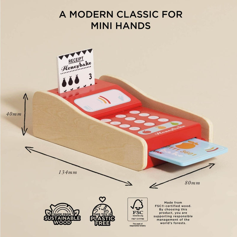 Le Toy Van Wooden Shop Card Machine