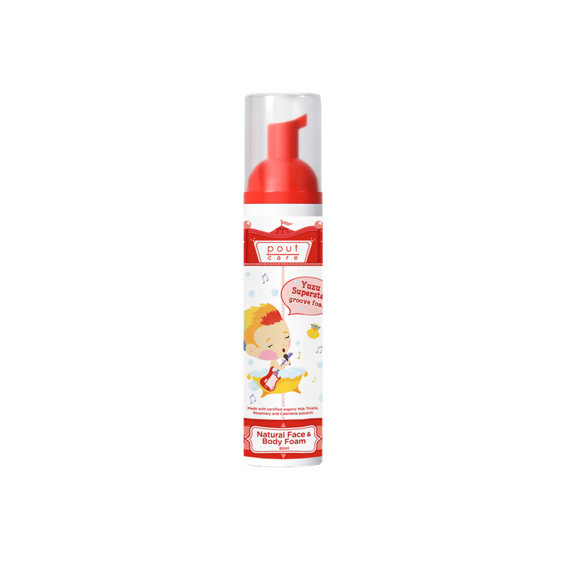 pout Care Yuzu Superstar Natural Face & Body Foam - 80ml