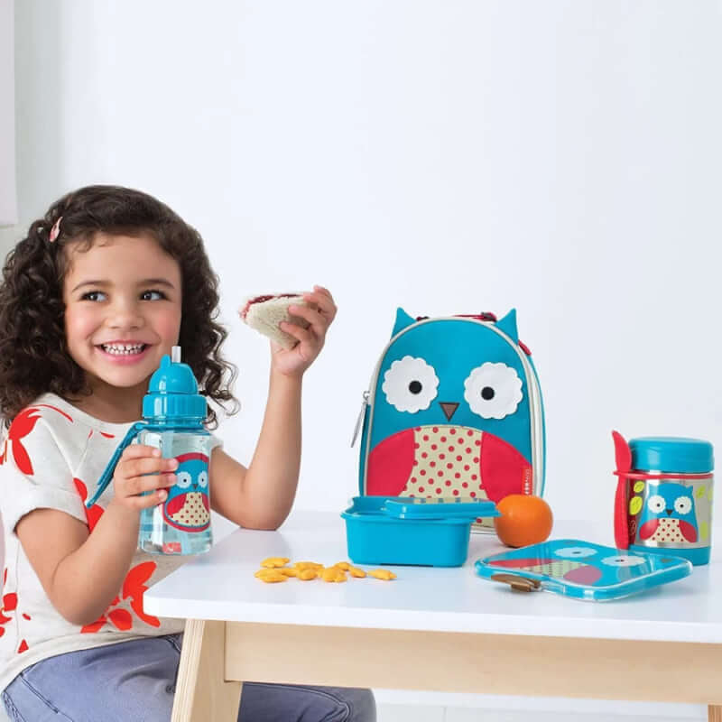 Skip Hop Zoo PP Straw Bottle 390ml