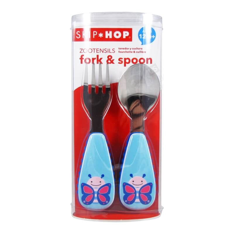 Skip Hop Zootensils Fork & Spoon - Butterfly